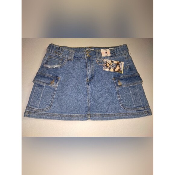 Bbj Dresses & Skirts - BBJ Women's Denim Mini Skirt with Utility Pockets  Blue New Size M